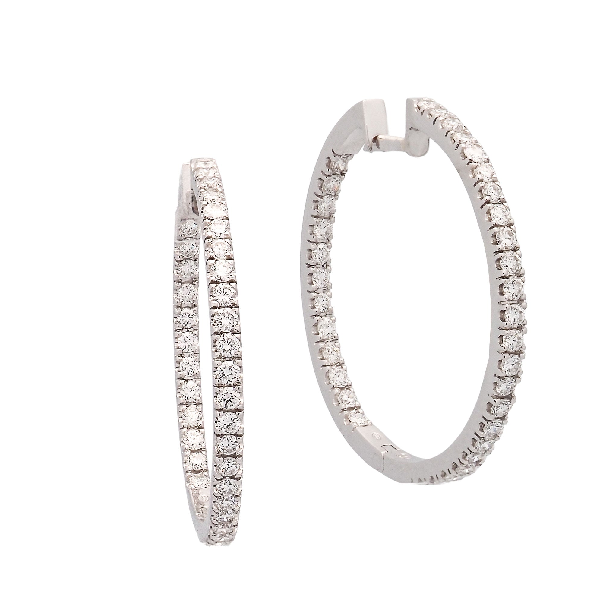 Pendientes criollas de brillantes