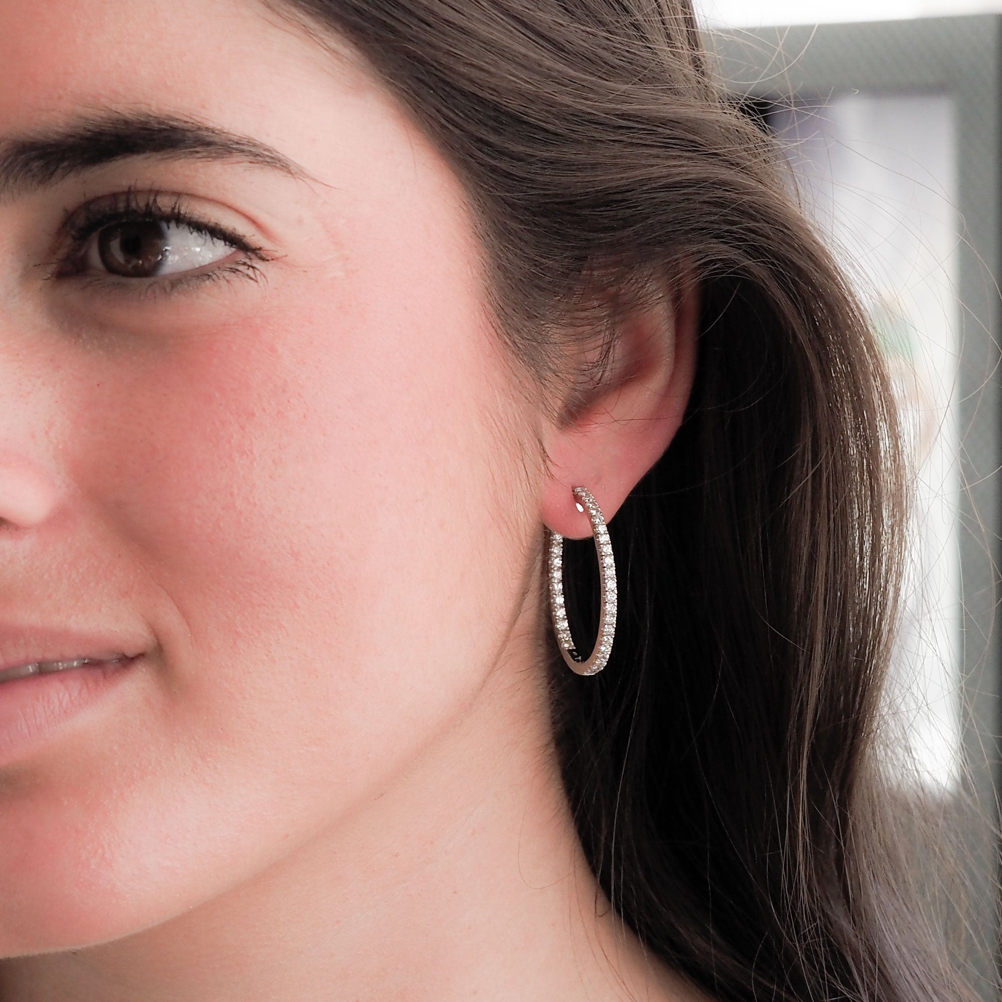 Pendientes criollas de brillantes